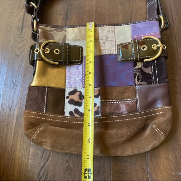 VTG Y2K Coach Eva Patchwork Purple Collectable Limited Edition 4 Way ShoulderBag - Picture 6 of 14